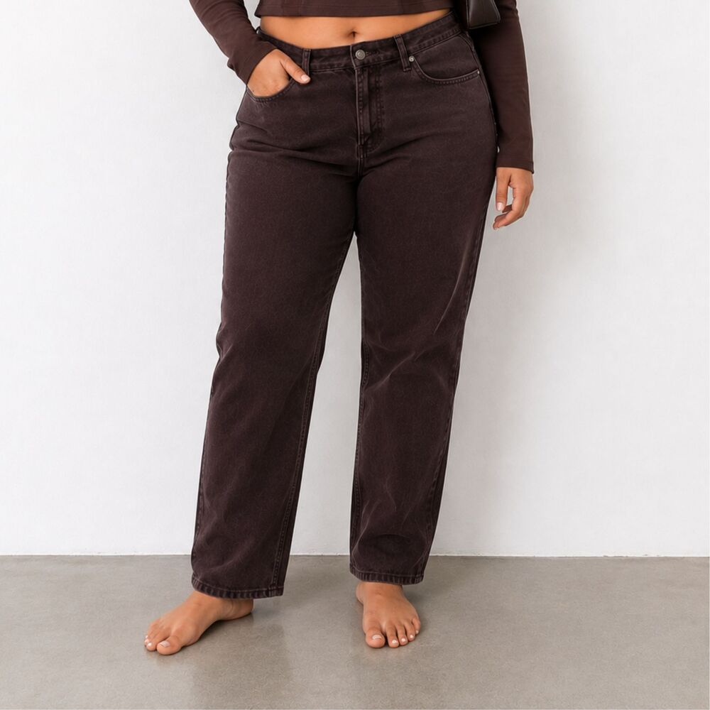 Gloria Vanderbilt Amanda Jeans 16W Brown Classic Fit Tapered Leg NWT Stretch